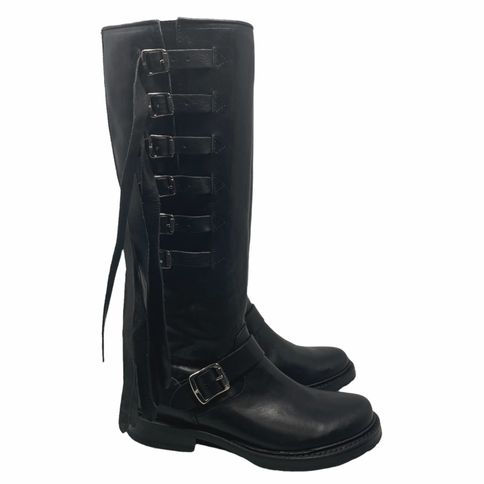 Frye Veronica Buckle Strap Leather Tall 