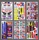 Stickers Vintage HONDA Motorcycle Supercross Helmet Decals Racing Bike 6pcs