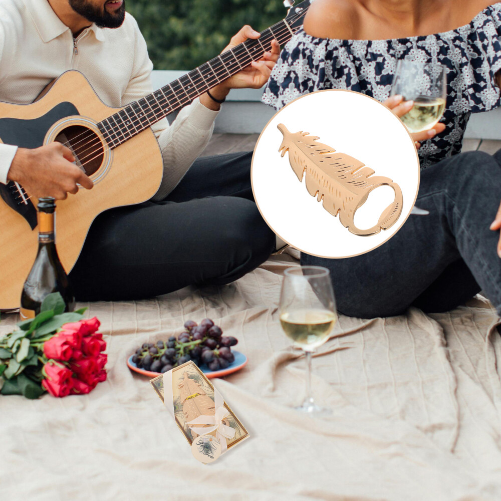 4 Pcs Kleine Geschenke Zur Hochzeit Weinaccessoires Tragbarer Flaschenöffner