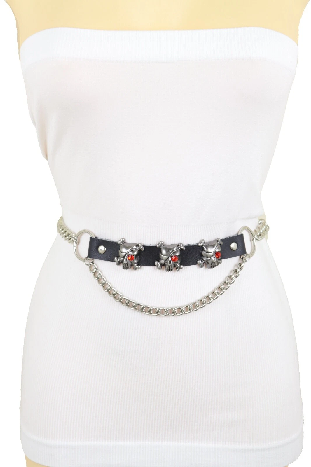 蒸汽朋克纯色均码皮带女