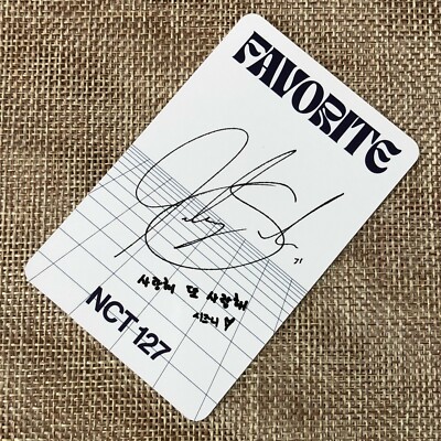 NCT 127 JOHNNY [FAVORITE] Official Photocard, 3rd Repackage