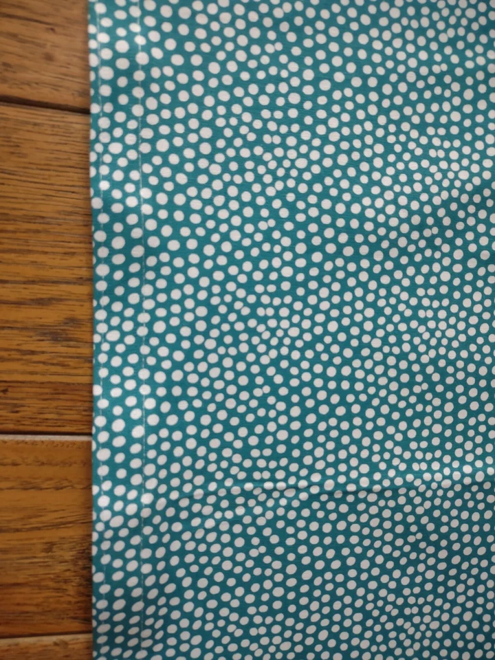 Pottery Barn Teen Mini Dot Scalloped Memo Board Cover Fabric Sea Blue ~ NEW - Image 3 of 4
