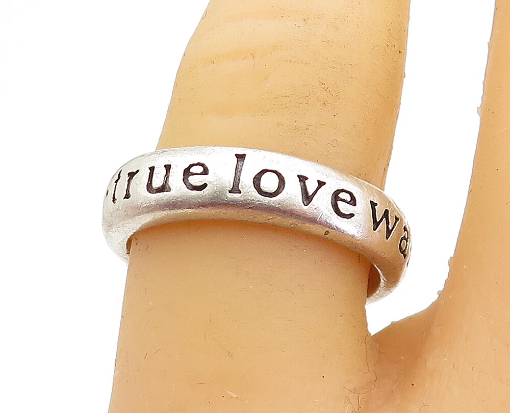 Sterling silver purity ring sale