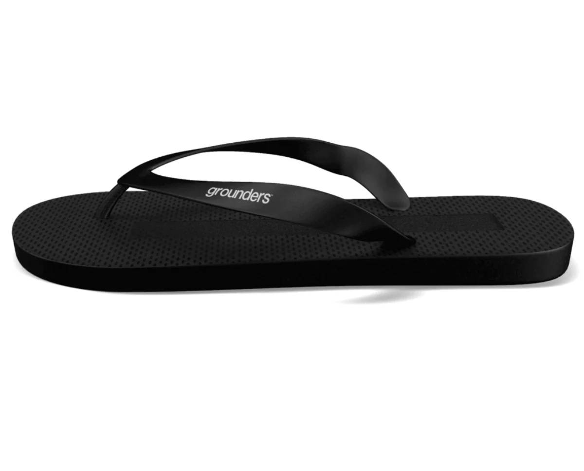 EARTHING GROUNDERS BLACK GROUNDING FLIP FLOPS SANDALS MENS  display picture 3