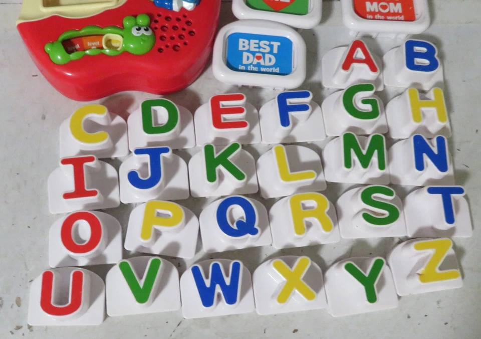 LeapFrog Tad's Fridge Phonics Magnetic Letter Set Complete ABC's Me Best Mom Dad - Image 4 of 4