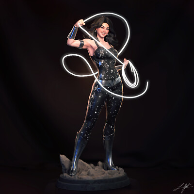 Donna Troy, Wonder Girl, DC Comics, sexy Pin-Up Statue, 3D Druck Figur, UNBEMALT