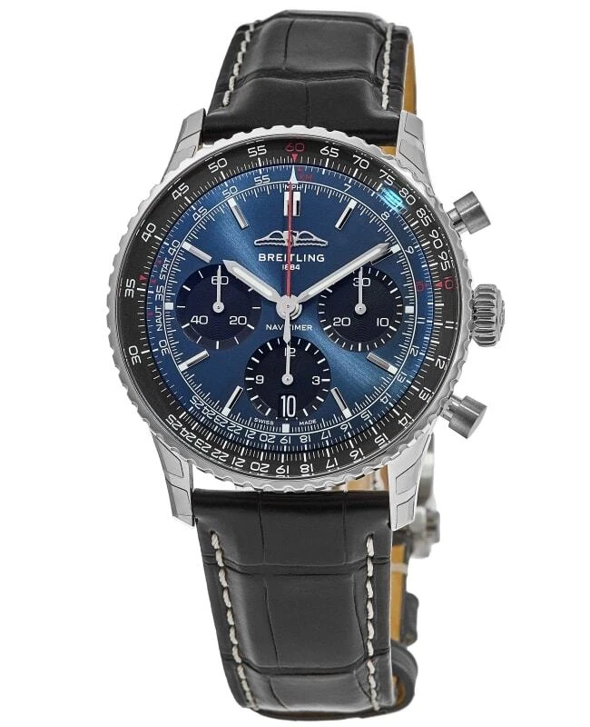 Navitimer blue dial sale