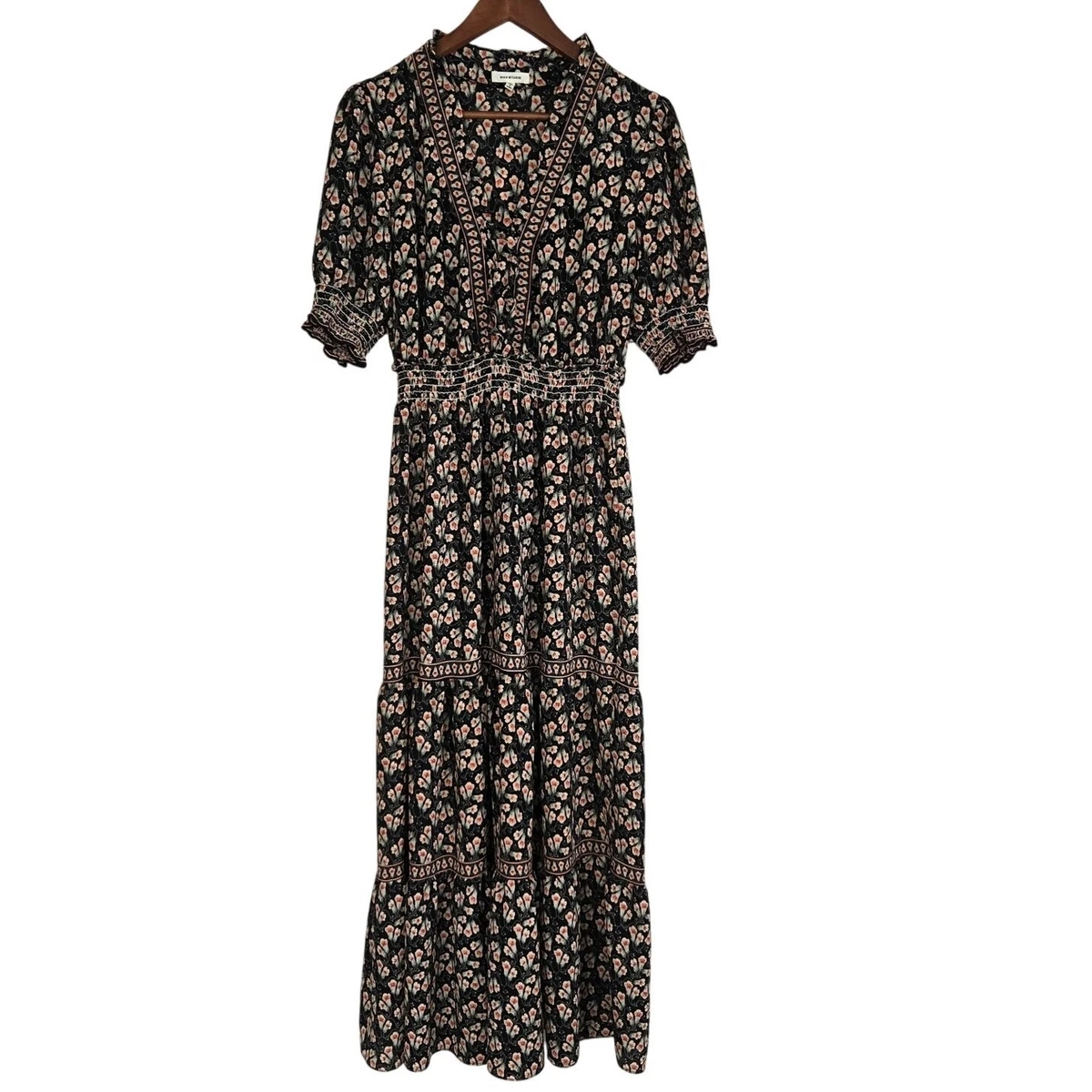 maxi dresses for women western Laura Denim Maxi Dress