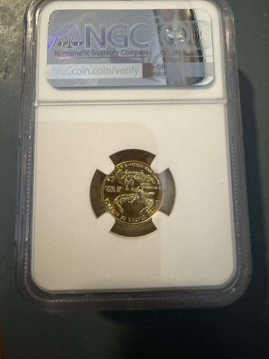 United States Mint 1992 American Eagle $5 Gold 1/10 oz NGC MS 69