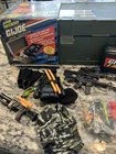 G.I. Joe Official Footlocker 1993 Hall Of Fame And Scuba Set, Guns, Accessories