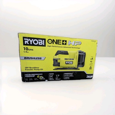 #ad Ryobi 18V Transfer Pump RY20WP182K w 2Ah Battery amp; Charger New $159.99