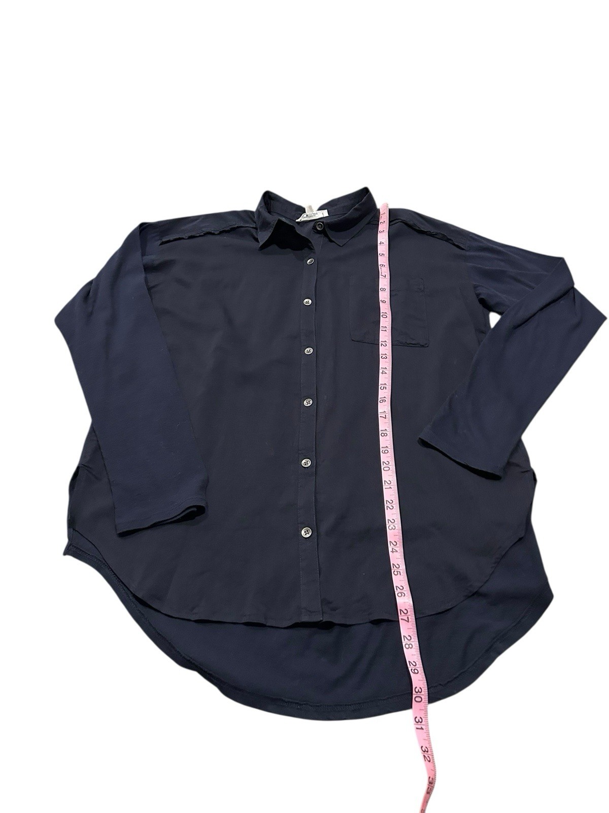 Splendid Navy Paige Button Down Small - image 4