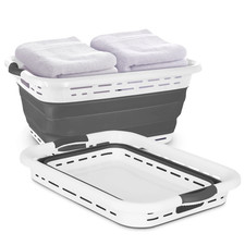 Collapsible Laundry Basket with Handles