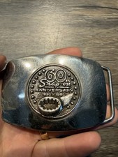 Snap On Tools 60th Anniversary 1970s Vintage Belt Buckle