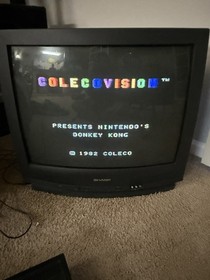 Colecovision Console Bundle Lot With Donkey Kong & Adapters Tested & Working