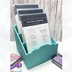 CRAFTY CADDY 3D Printed Craft Rubber Stamps Dies Paper Packs Organizer TEAL