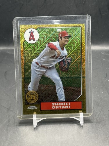 2022 Topps Series 2 1987 Topps Chrome Shohei Ohtani #T87C2-50 Silver Pack Mojo