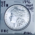 1896 BU GEM MORGAN SILVER DOLLAR UNC MS+++ U.S. MINT RARE COIN 8166