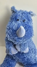 Jellycat Bunglie Blue Rhino Stuffed Animal Plush Toy 15" Retired Rare