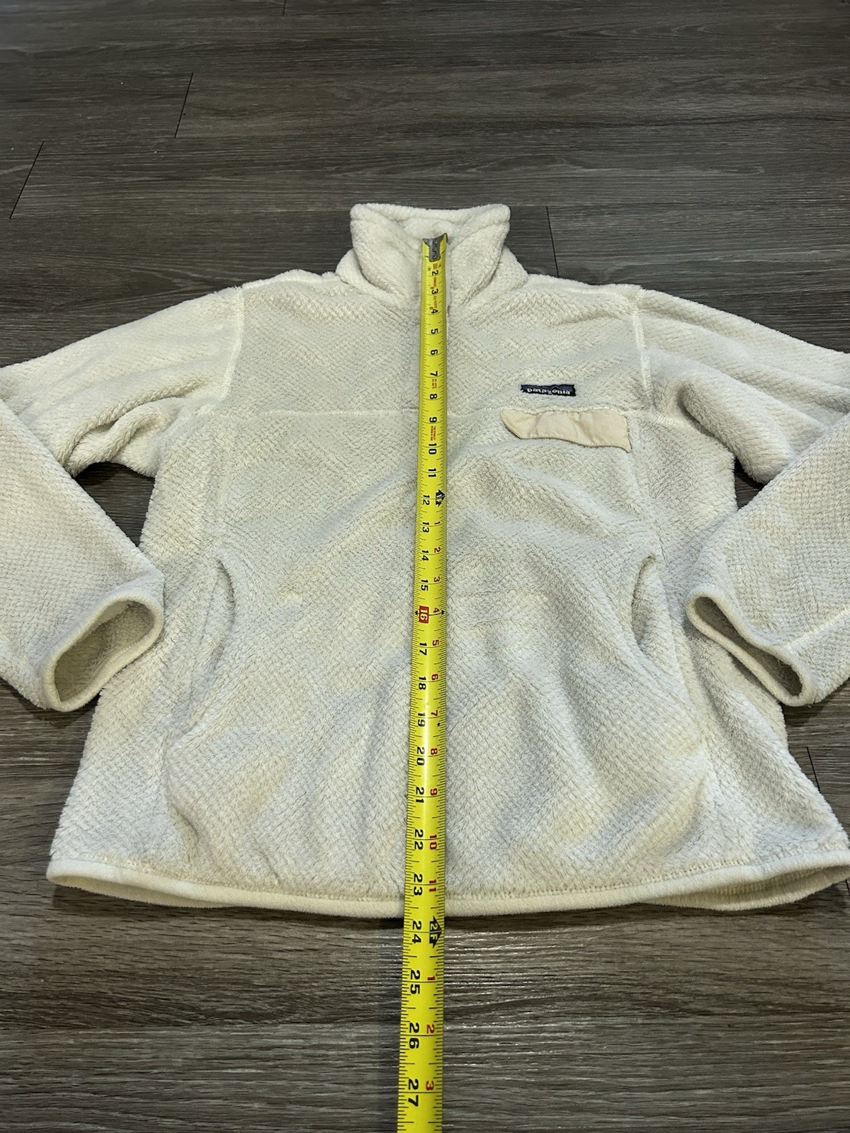 Patagonia Jacket Adult S White Snap T Fleece Fuzzy Sweater Outdoors Womens thumbnail 4