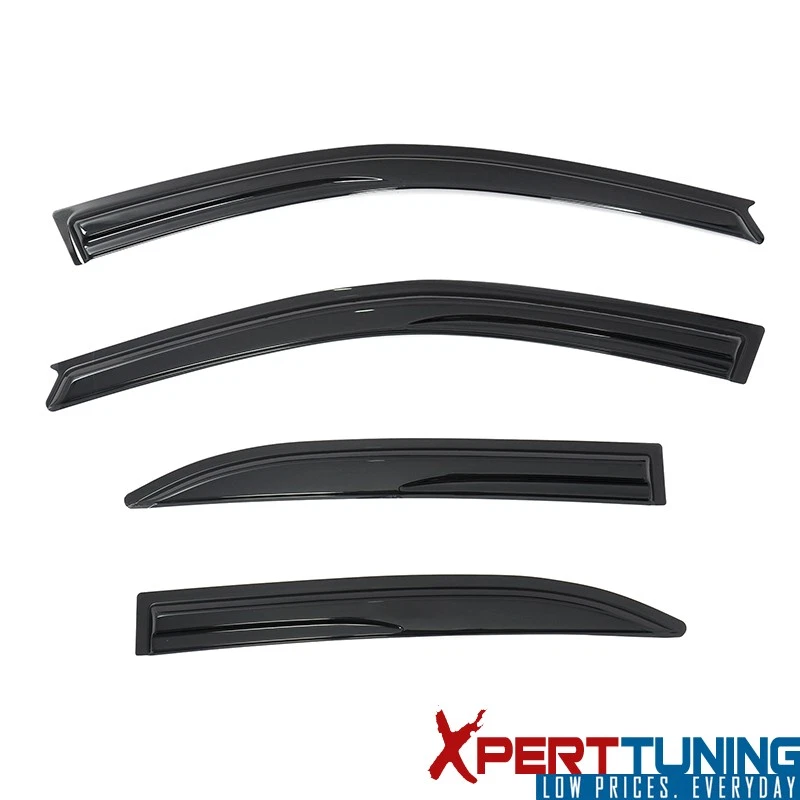 Se adapta a 03-08 Toyota Corolla Mugen Estilo Ventana Viseras Ventilación Protector de Lluvia 4 Piezas Acrílico Foto 2 de 4