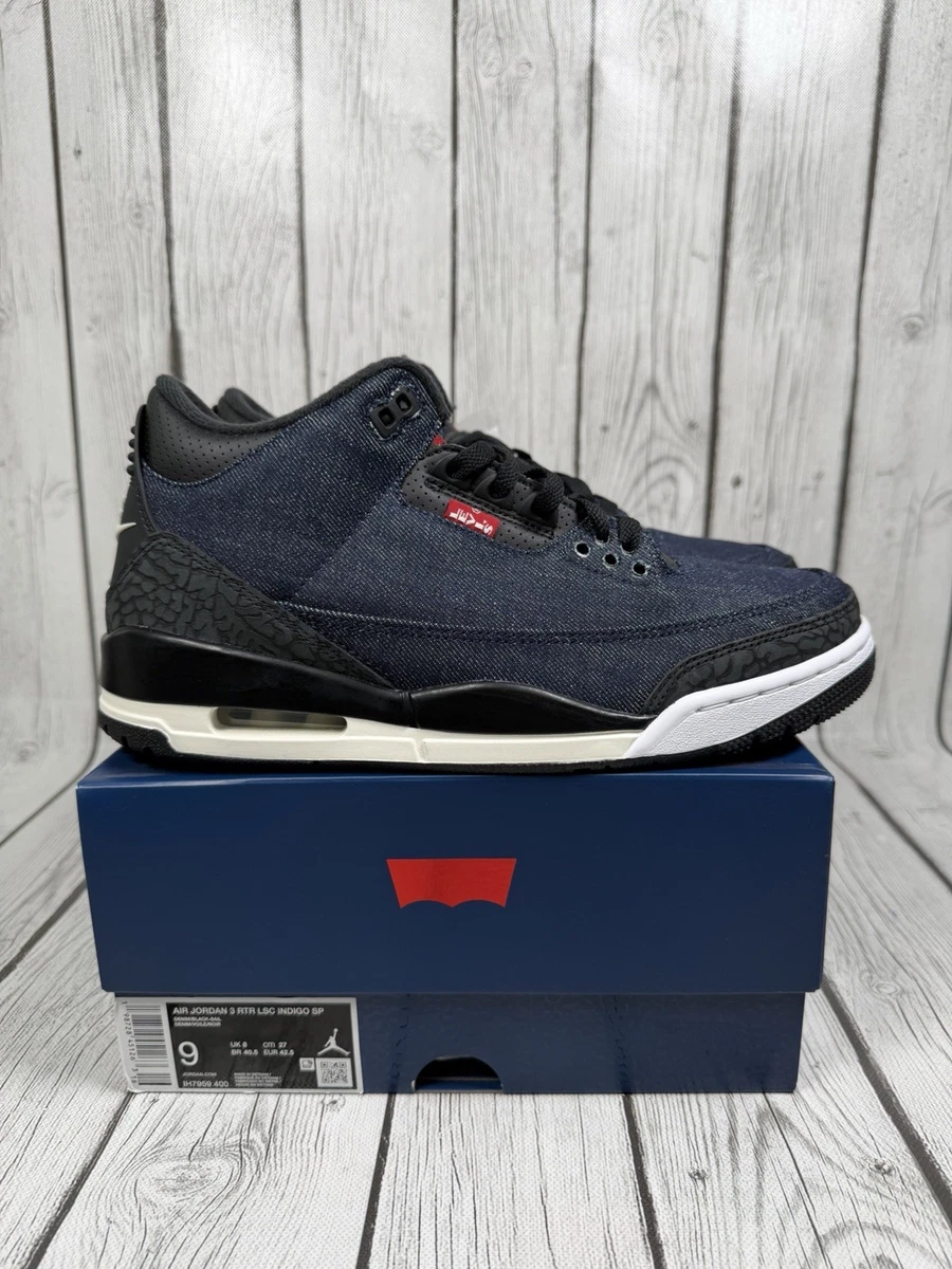 Levi's x Air Jordan 3 Retro SP Denim Blue for Sale | Authenticity