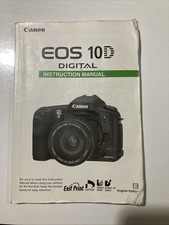 Canon EOS 10D (2003) Oryginalna instrukcja obsługi aparatu cyfrowego / przewodnik w języku angielskim