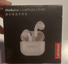 New Original Lenovo Thinkplus LP40 TWS Wireless Earphones Earbuds White New