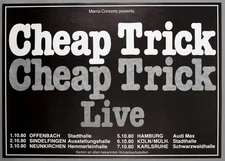 CHEAP TRICK – rare vintage original 1980 concert tour poster *ALL SHOOK UP*