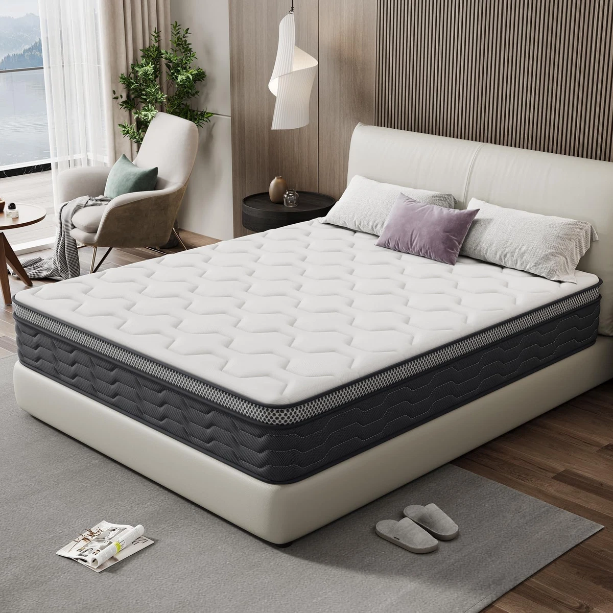 Materasso Memory Foam Matrimoniale 160x190 Cm - Spessore 20 Cm, Traspirante, Per Un Riposo Comodo