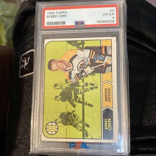 Bobby Orr NHL Boston Bruins 1968 Topps PSA 4 VG-EX. - Picture 3 of 5