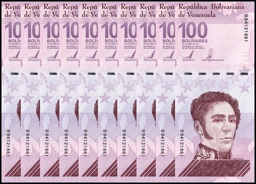 VENEZUELA 100 DIGITALES  10 2021 UNC 100 million bolivars USA SELLER!!