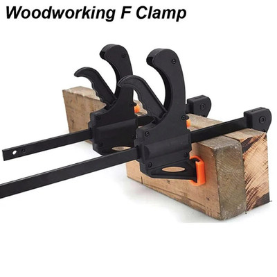 2pcs 4inch Woodworking Clamp Quick Release Ratchet F Clamp Tool - NEW