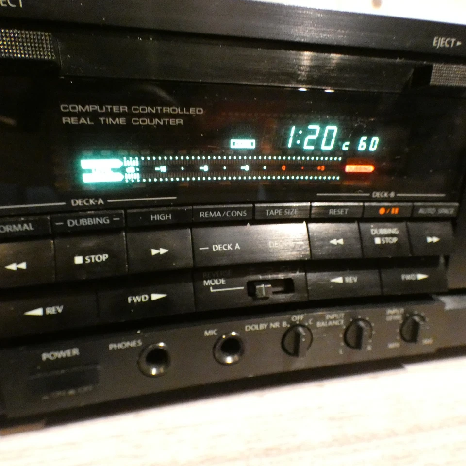 Onkyo TA-RW470 Estéreo Doble Cassette Deck Doblaje Dolby Auto Cinta Inversa Japón Foto 4 de 4