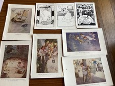 Peter Pan & Other Prints X 8 Mabel Lucie Attwell Etc