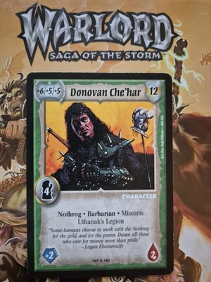 Warlord CCG Saga Of The Storm Nothrog Characters Rare Promo