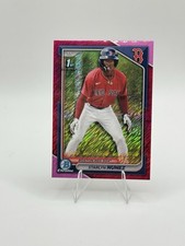2024 Bowman Chrome Prospects Fuchsia Shimmer Refractor /199 Starlyn Nunez