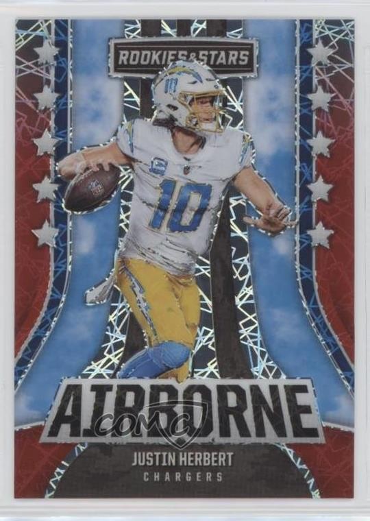 2023 Panini Rookies & Stars Airborne Longevity Prizm Justin Herbert #AI-18 13ql