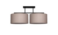 Deckenlampe Schlafzimmer Leinen Schwarz E27 Blendarm L:70 Cm Deckenleuchte Flur