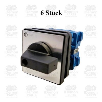 6x Kraus & Naimer CH10 A178-603 E load switch / load disconnector