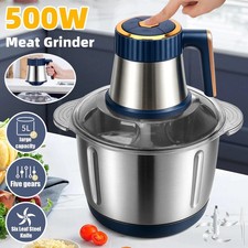 500W Electric Food Chopper Electric Stainless Steel Processor Meat Grinder Mixer