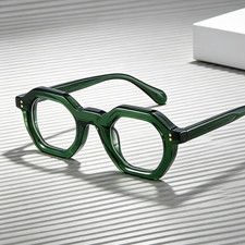 Vintage Geometric Acetate Reading Glasses Men Women Reader New Eyeglasses Frame