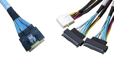 8X To 2X Adapter 74pin To 2X 68pin Cable Power 75 cm Broadcom 056000500CBL