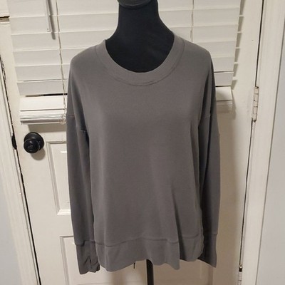 Athleta Charcoal Long Sleeve Sweatshirt