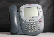 Lot of 10 Avaya 2420 IP Office Phones w/ Handsets & Stands