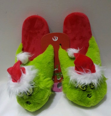 women's grinch slippers