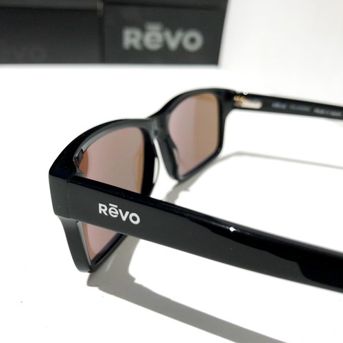 NUEVO Revo FINLEY Pulido Negro con Gafas de Sol POLARIZADAS Azul Agua 1112 01 BL - Imagen 7 de 14