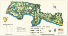 Golf Decor Wall Art Pebble Beach Poster Print Decoration Artwork Man Cave Office