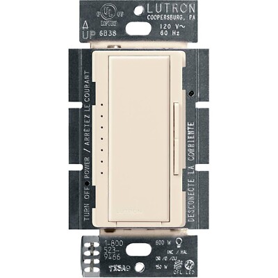 Lutron Maestro LED+ Dimmer Switch for Dimmable LED, Halogen and Incandescent ...
