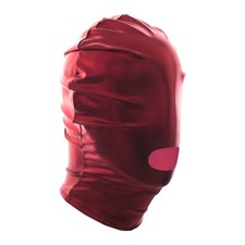 Blindfold Eye Face Mask Mouth Hood Full Head Balaclava roleplay Red 28 AAAAA